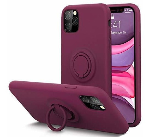 iPhone 11 Pro Max Case Fingerprint Kickstand Anti Arañazo