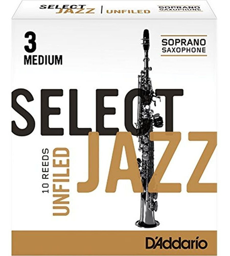 Rico Select Jazz Cañas Para Saxo Soprano, Sin Filmar, Fuerz