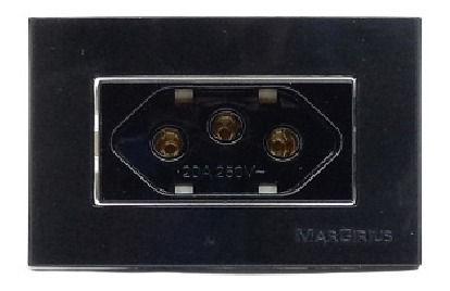 Kit 2 Tomada 20a Embut. Madeira Móvel Painel Sleek Margirius