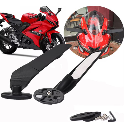 Juego De Espejos Retrovisores De Para Yamaha R3 R15 R25