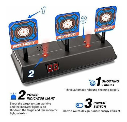 Kkones - Tiro Al Blanco Digital Con Reinicio Automático Y Pu