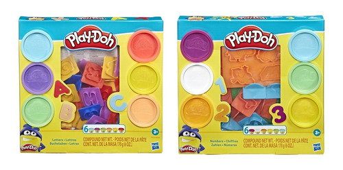 Kit Massinha De Modelar Play Doh Letras E Números Hasbro