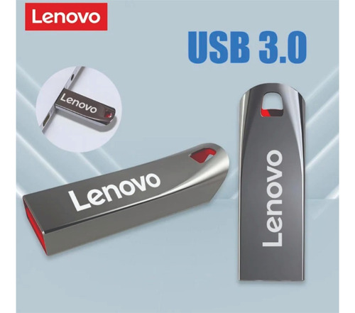 Memoria Usb Lenovo 2tb, 3.0/metal, Alta Velocidad. 1 Pieza