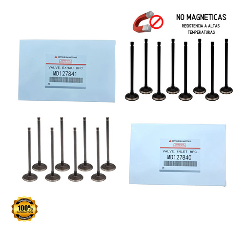 Juego Valvulas Motor Mitsubishi Mx Mf 2.0l 4g63 4g64 91-94