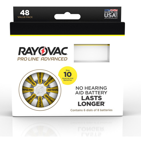 Rayovac Proline Advanced Mercury-free Audífono Baterías