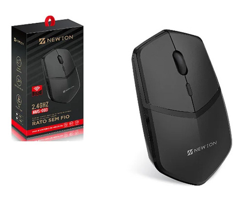 Mouse Sem Fio Usb 1600 Dpi 2,4ghz Wireless Newion