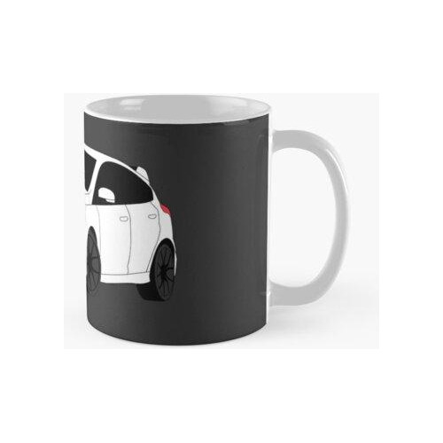 Taza Ford Focus Rs Mk3 Dibujo Blanco Calidad Premium