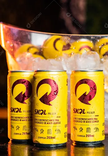 Cerveja Latinha Skol 269ml 15 Unidades