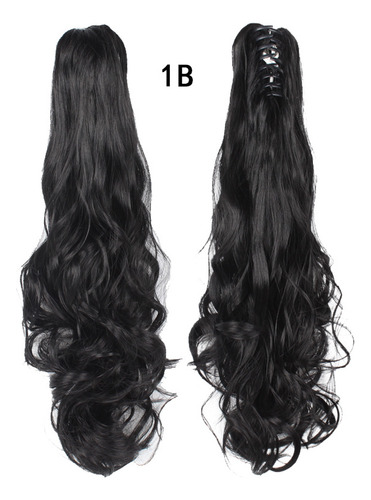 Perucas Long Grabbing Temperature Silk Fluffy Curly Peruca