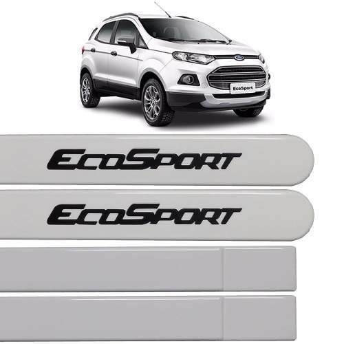 Imagem 1 de 3 de Friso Lateral Ford Ecosport 2013 2014 Branco Artico 04 Peças