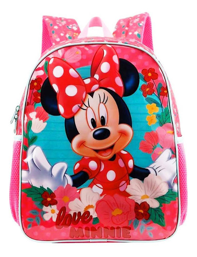 Mochila Infantil Minnie Mouse Disney Costas Tam M Escolar