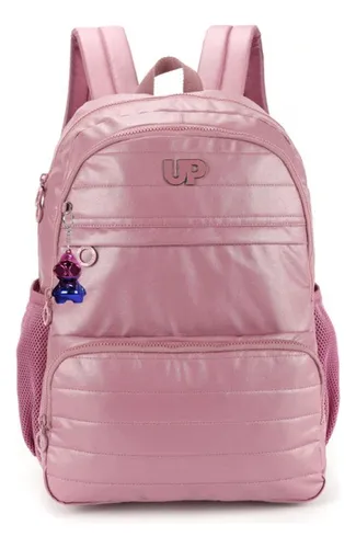 Mochila rosa metalizada sale