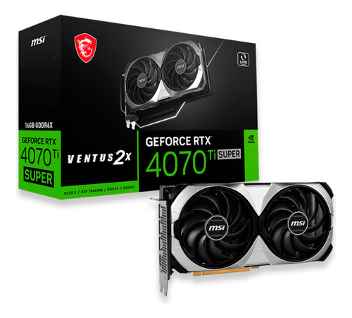 Placa De Vídeo Rtx 4070ti 16gb Super 256 Bits Ventus 2x Oc