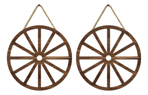 2 Ruedas De Carreta De Madera Para Colgar, Rueda De Carreta