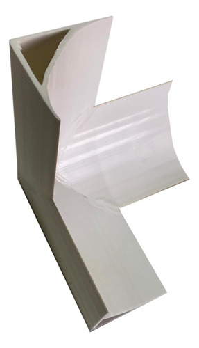 Esquinero Triple Tipo T Zoclo Curva Sanitaria Plástico Pvc