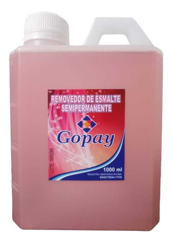 Removedor De Esmalte Semipermanente Gopa - mL a $47