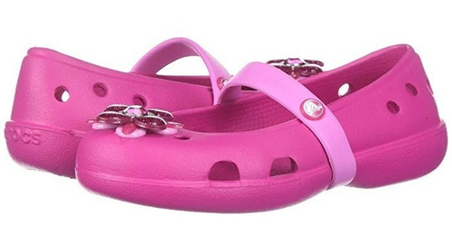 Sandalias Crocs Ballerinas Kids - Color Rosa Y Celeste