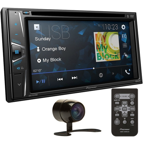 Dvd Pioneer Avh-g228bt 2 Din 6,2 Pol Bt Usb + Câmera De Ré