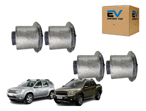 Kit Bucha Bandeja Inferior Renault Duster 1.6 2.0 - 4 Peças