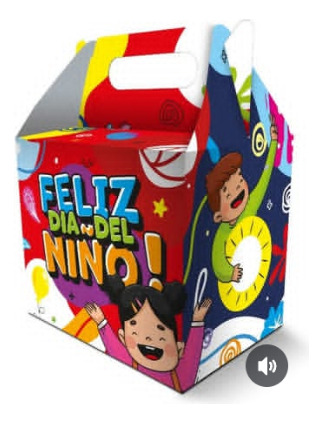 Caja Cotillón Infantil.motivo Día Del Niño.pack 12 Unds