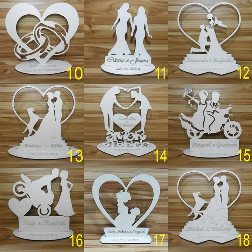 80x Lembrancinha Casamento 63 Modelos - Mdf Branco 10cm | Parcelamento sem juros 80x Lembrancinha Casamento 63 Modelos - Mdf Branco 10cm | Parcelamento sem juros