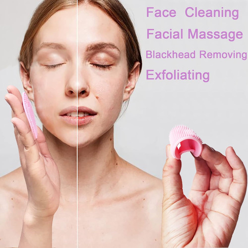 Cepillo Exfoliante Facial De Silicona, Cepillo De Baño Para