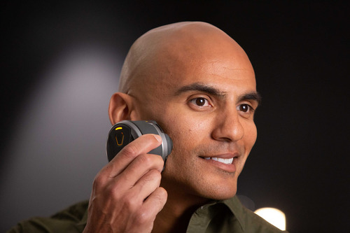 Microtouch Titanium Electric Head Shaver - Rechargeable Hea.