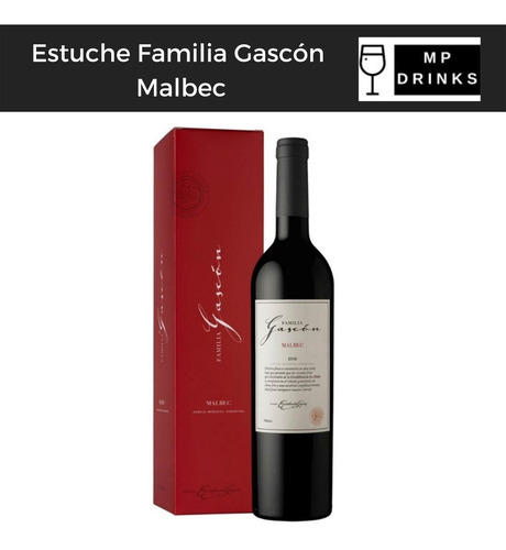 Vino Familia Gascon Malbec X 750 Ml Estuche Mp Drinks