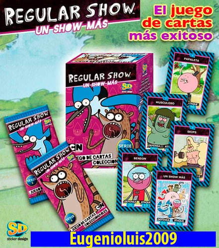 Cartas Regular Show Caja 100 Sin Repetir Originales 