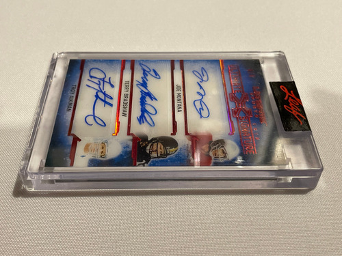 Autografo Joe Montana Terry Bradshaw Troy Aikman Card 4/4 (Usado)