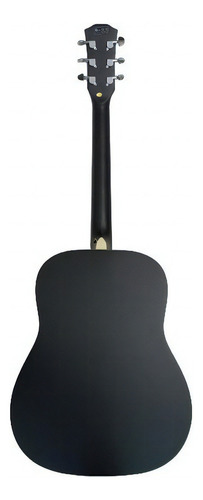 Guitarra Acústica Parquer GA105 para Diestros Negra Mate con Funda