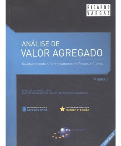 Analise De Valor Agregado, De Vargas, Ricardo. Editora Brasport, Capa Mole Em Português