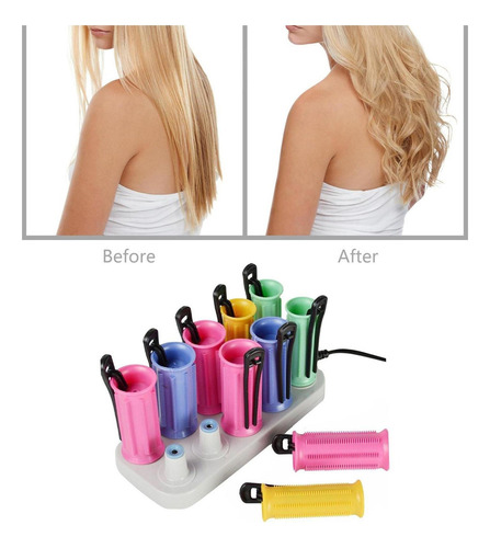 Rodillos Eléctricos Para El Cabello Con Calefacción,