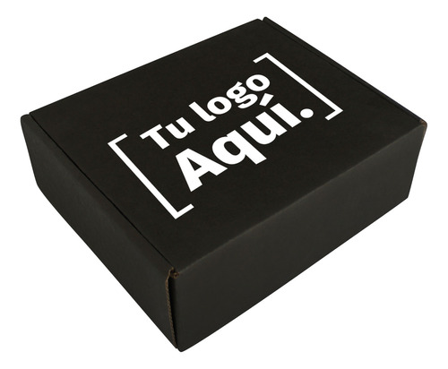 100 Mailbox 24x17x8 Cm Negro Personalizada Con Tu Logo 