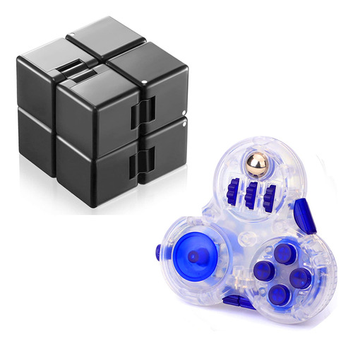 Fidget Infinity Cube Y Fidgets Controller Pad 2 Pack, Sensor