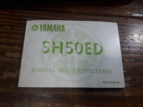 Yamaha Sh50ed Manual Del Propietario