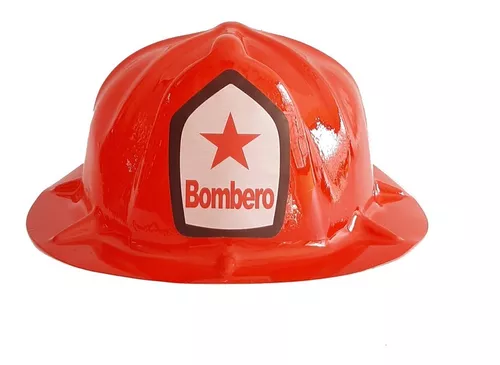 Sombrero Casco De Bombero Plástico Cotillon Disfraz