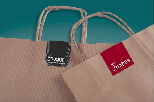 100 Etiquetas Cierra Bolsa 7x5 Cms Diseño Bonificado
