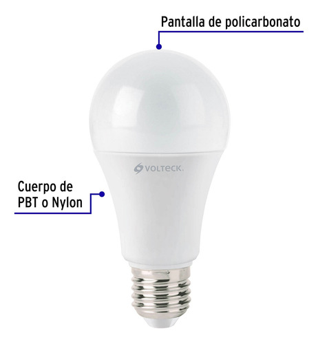 Lámparas Led A19 14 W Luz Cálida + Porta Lamparas
