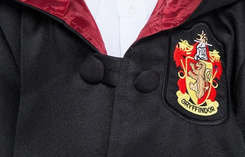 Capa Bordada De Harry Potter+corbata+bufanda+varita 4 Pzs.