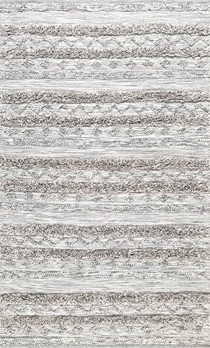 Alfombra Josiah High Low Tribal Area  5 39x 839  Gris