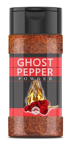 Ghost Pepper Powder- 3.5 Oz, Smoked, Hottest & Spicy Chilli