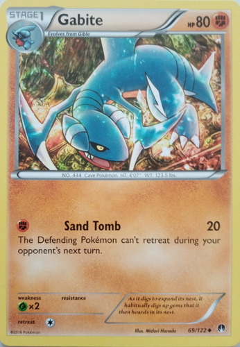 Pokémon Tcg Gabite 69/122