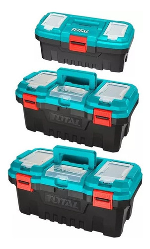 Set De 3 Cajas Plásticas P/herramientas Total Tpbxk0031