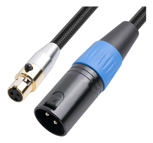 Doble Mini Xlr Hembra A Xlr Macho De 3 Pines Resistente Sin