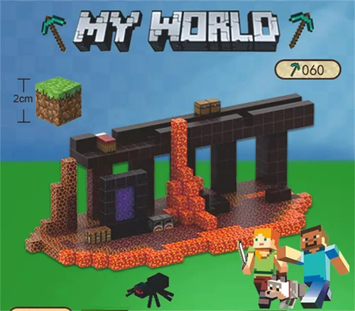 Bloques De Construcción De Juguete Magnéticos My World, 144