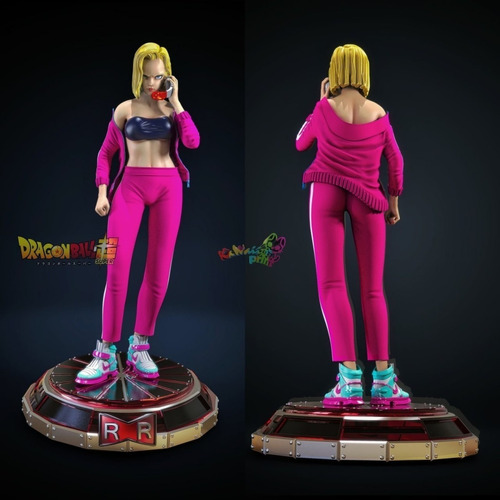 Archivo Stl Impresión 3d - Dragon Ball - Android 17 Gym Outf