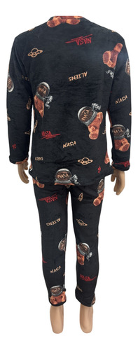 Pijama Invierno Polar Plush Peluche Niño Niña Personajes