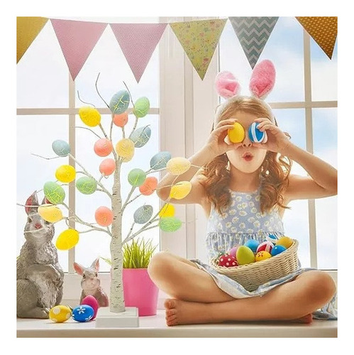 Luces Led Para Decoración Del Hogar Con Huevos De Pascua
