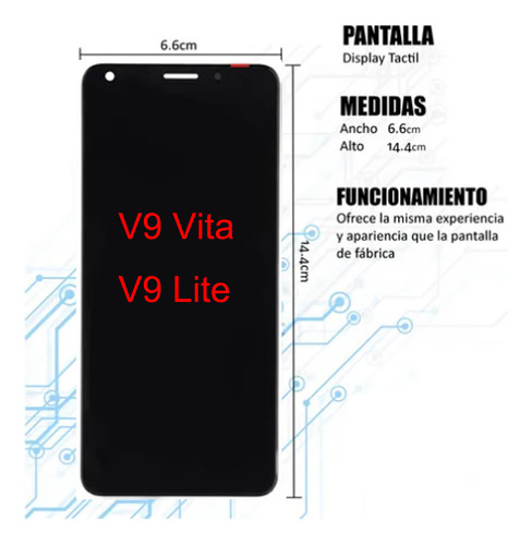 Pantalla Lcd Para Zte Blade V9 Vita V9 Lite